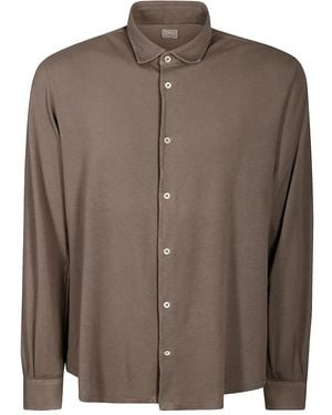 Fedeli Cotton Shirt - Brown