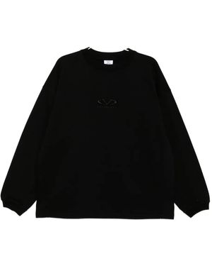 Vetements Oval Logo Hoodie - Black