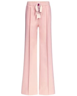 Area Crystal-Embellished Trousers - Pink
