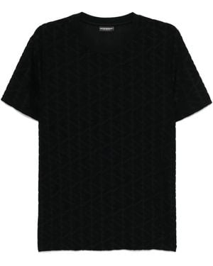 Emporio Armani T-Shirt Met Ronde Hals - Zwart