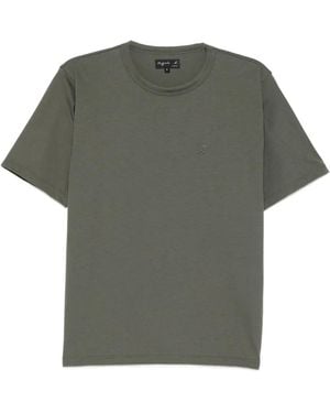 agnès b. Logo-Embroidered T-Shirt - Gray