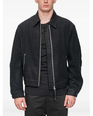 JOE CHIA Maul Zipped Overshirt - Black