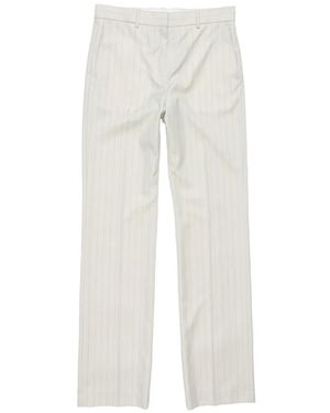 Acne Studios Wool Pinstripe Trousers - White