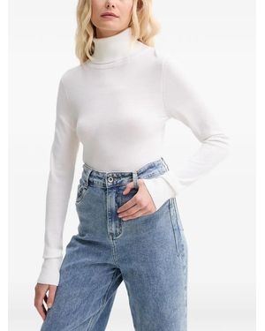 Aeron Langärmeliger Rollkragenpullover - Blau