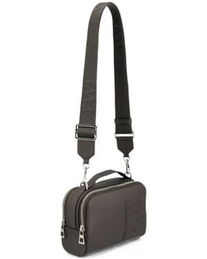 Loewe Anagram-Motif Leather Shoulder Bag - White