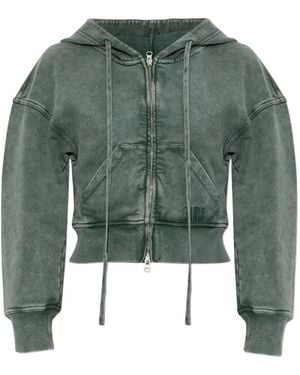 KNWLS Zip-Fastening Hoodie - Green