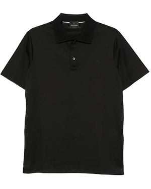 Paul & Shark Logo-Embroidered Short-Sleeve Polo Shirt - Black