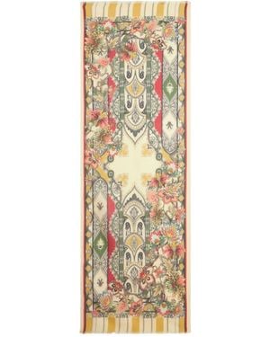 Etro プリント スカーフ - メタリック