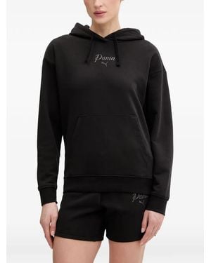 PUMA Hoodie Essentials Script - Black