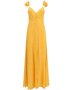 forte_forte Les Fils D'Argent Jacquard Maxi Dress - Metallic