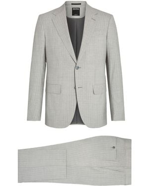 ZEGNA Centoventimila Single-Breasted Suit - Grey