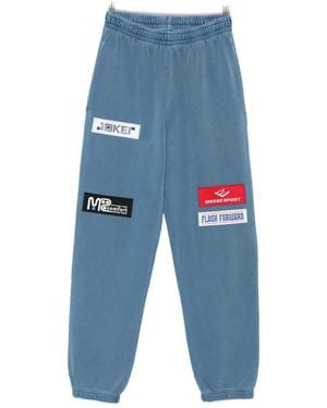 Martine Rose Trainingsbroek Met Geborduurd Logo - Blauw