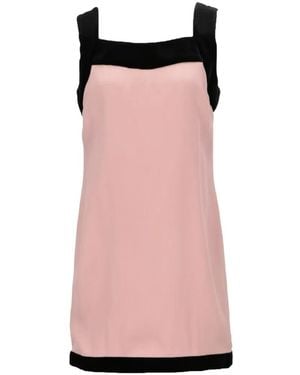 Tom Ford Contrast-Trim Sleeveless Mini Dress - Pink