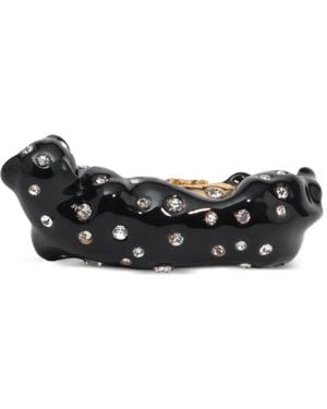 Bimba Y Lola Panther And Crystals Ring - White