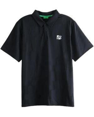 Malbon Golf Logo-Patch Polo Shirt - Black