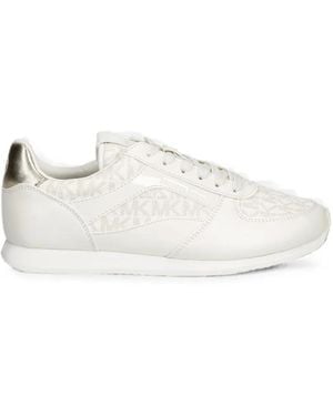 MICHAEL Michael Kors Cindy Smooth And Signature Logo Sneakers - White