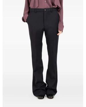 Societe Anonyme Straight Broek Met Geplooid Detail - Zwart