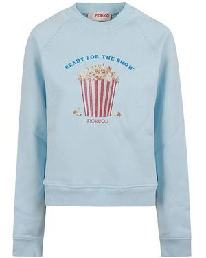 Fiorucci Graphic-Print Sweatshirt - Blue