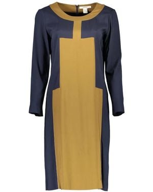 GANT Color-Block Long-Sleeve Mini Dress - Blue