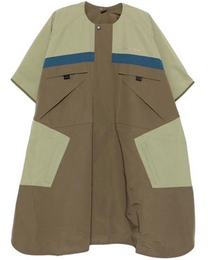Martine Rose Colour-block panelled coat - Grün