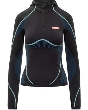 CASABLANCA Seamless Hoodie - ブラック