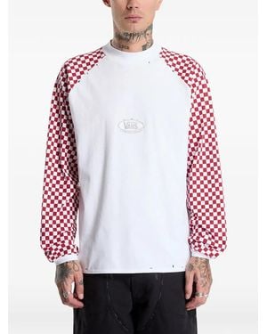 Vans T-Shirt A.O.D. By Slam Jam Racing À Manches Longues - Red