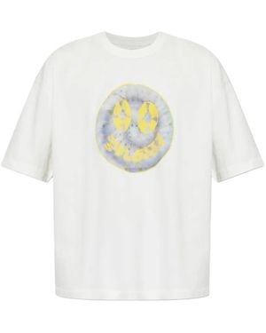 AllSaints Spun Out Boxy T-Shirt Met Print - Wit