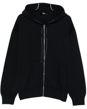 Fendi Zip-Up Hoodie - Black