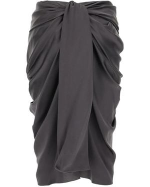 Chloé Knot Skirt - Gray
