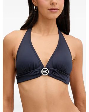 MICHAEL Michael Kors Bikinitop Met Logoprint - Blauw