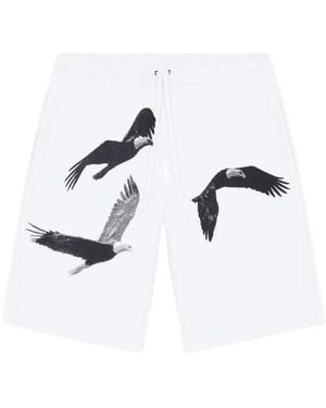 Iuter Freedom Eagle-Print Shorts - White