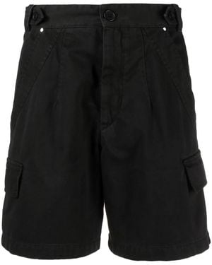 Isabel Marant Short Lisette En Coton À Poches Cargo - Noir
