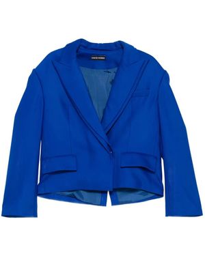 David Koma Double-Breasted Jacket - Blue