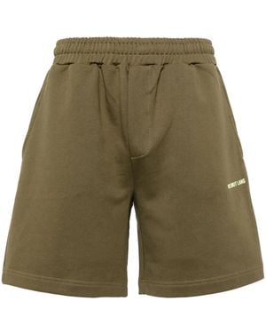 Helmut Lang Shorts Mit Logo-Print - Grün