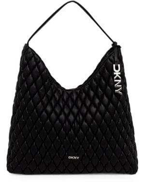 DKNY Quilted Tote Bag - Black