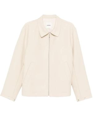 Sandro Zip-Fastening Pocket Sport Jacket - White