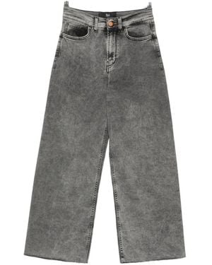 3x1 Faded Raw-Cut Jeans - Gray