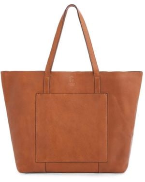 Osprey Logo-Debossed Leather Tote Bag - Brown