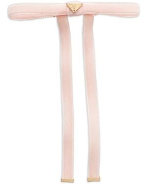 Prada Barrette En Velours - White