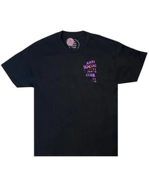 ANTI SOCIAL SOCIAL CLUB Lava Logo-Detail T-Shirt - Blue