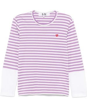 COMME DES GARÇONS PLAY Long-Sleeve Striped T-Shirt - Multicolour