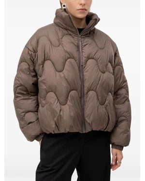 HUGO Relaxed-Fit Padded Jacket - Brown