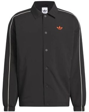 adidas Embroidered-Logo Jacket - Black