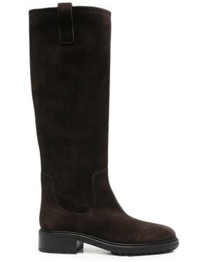 Aeyde D Stivali Suede Knee-High Boots - Black