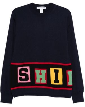 Comme des Garçons Crew-Neck Jumper - Blue