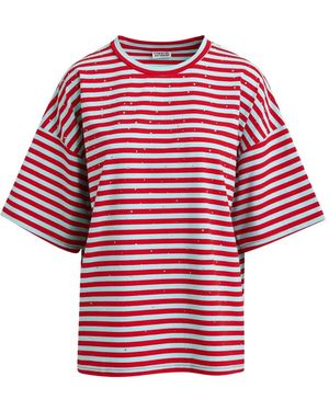 Essentiel Antwerp Joste Striped T-Shirt - Red