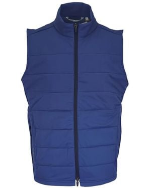 Peter Millar Zip Padded Gilet - Blue