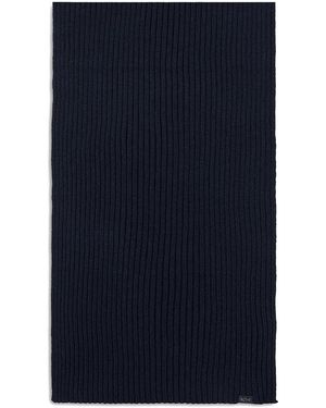Paul & Shark Ribbed Scarf - Blue