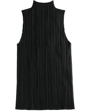 Pleats Please Issey Miyake Pleated Blouse - Black