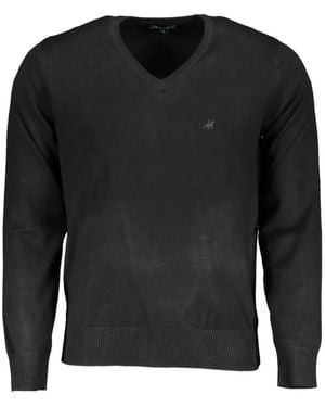 U.S. Grand V-Neck Jumper - Black